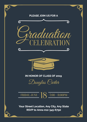 Graduation Invitation design